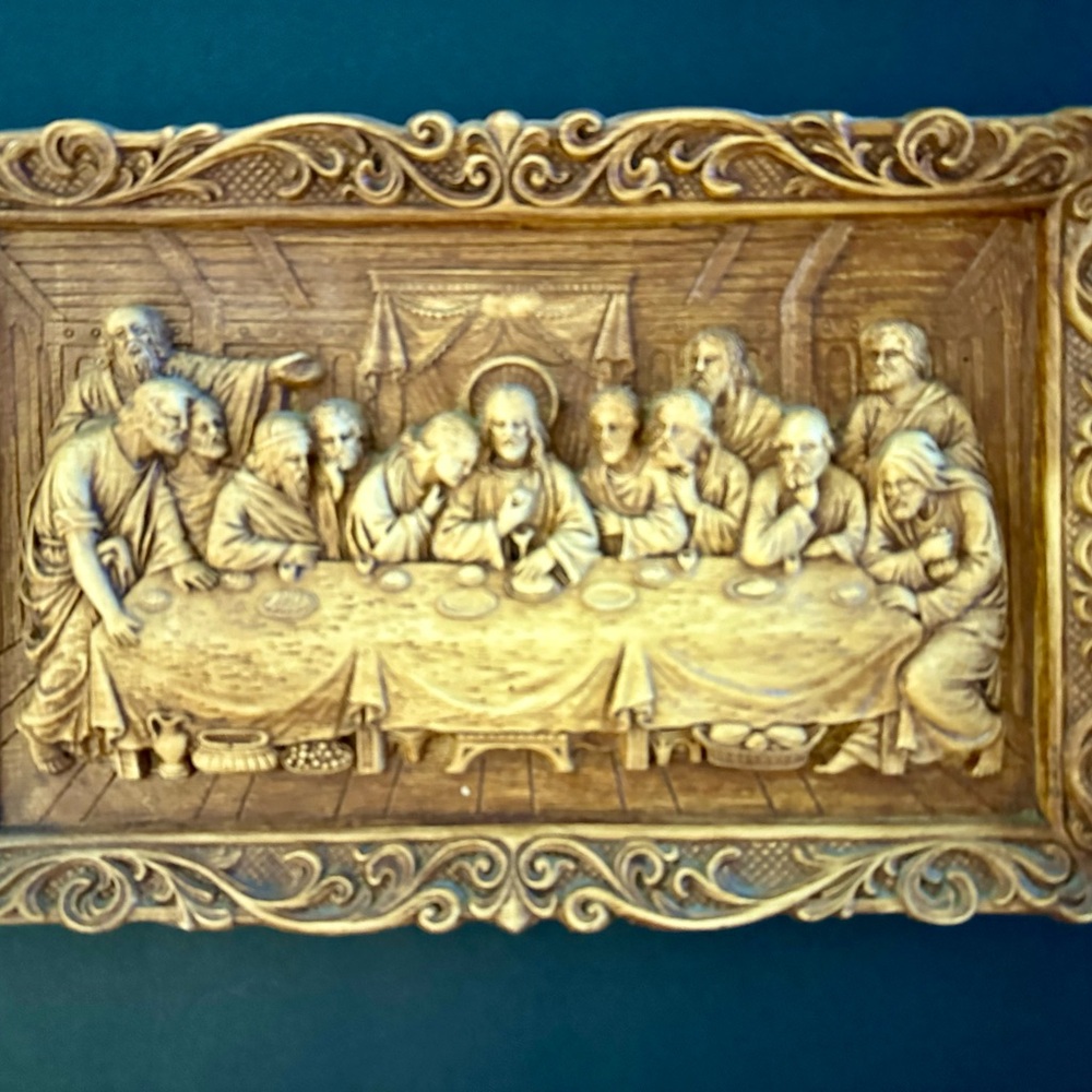 Bas-Relief Plaque Depicting The Last Supper